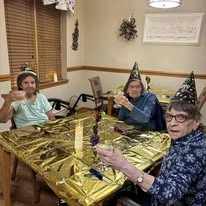 residents at St Mary’s Manor Assisted Living in South Milwaukee, Wisconsin