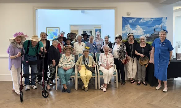 The Blake at Biloxi residents celebrating the Kentucky Derby