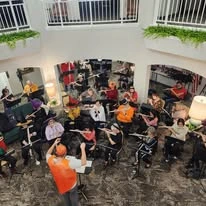 Desert Springs Gracious Retirement Living Hawthorn Senior Independent Living in Oro Valley, Arizona residents in a band