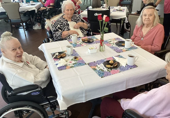 The Seasons@Alexandria (Assisted Living) community event - tea party