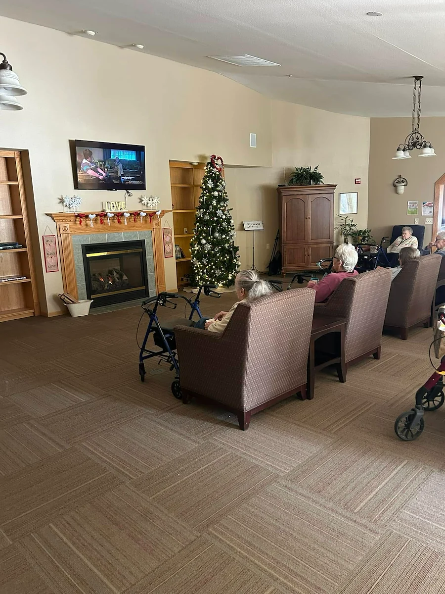 Park Vista Retirement Living – Waupaca, WI, residents enjoy a movie