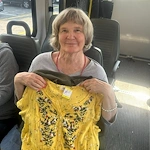 Charter Senior Living of Columbia resident on an outing