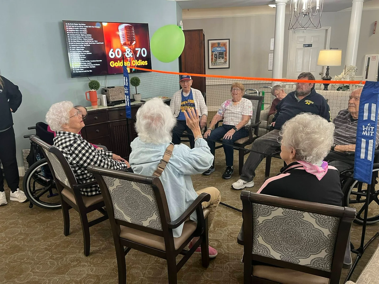Charter Senior Living of Franklin in Franklin, Tennessee, residents staying active with an activity