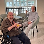 Charter Senior Living of Brookfield residents smiling