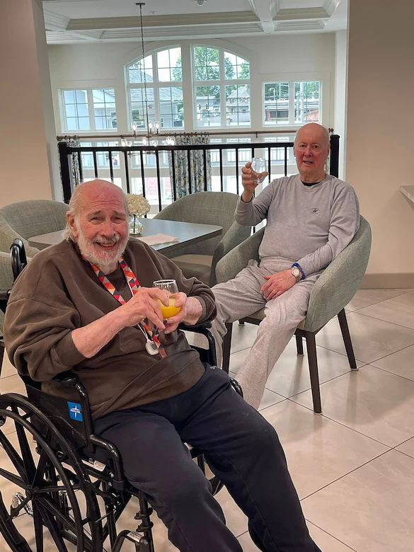 Charter Senior Living of Brookfield residents smiling