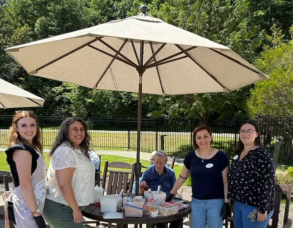 Fieldstone Memory Care of Bainbridge ice cream event