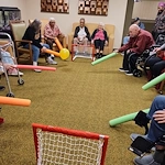 Pomeroy Living Sterling Senior Living residents staying active with a fun activity