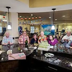 Ashwood Meadows Independent Living Hawthorn Senior Living in Johns Creek, Georgia residents at a party