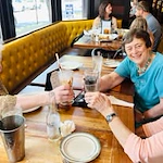 Hessler Heights Gracious Retirement Living Hawthorn Senior Independent Living in Leesburg, Virginia residents eating at a restaurant