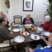 Hudson Estates Gracious Retirement Living Hawthorn Senior Independent Living in Lansdale, Pennsylvania residents socializing