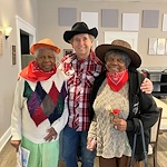American House Farmington Hills, senior living community offering independent living, assisted living, memory care, and respite care in Farmington Hills, MI, residents dressed up in costumes