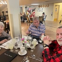 Residents of The Fairmont enjoying the Chef's Showcase event