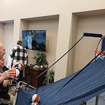 Fieldstone Memory Care of Yakima residents enjoying activity for March Madness