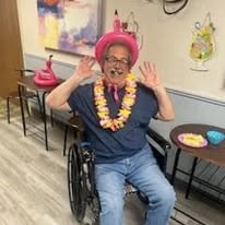 Grande Ronde Retirement Residence Senior Living in La Grande, Oregon residents at a summer party