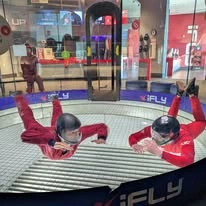 Williams Place Gracious Retirement Living Hawthorn Senior Independent Living in Davidson, North Carolina residents indoor skydiving