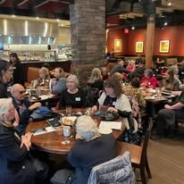Belmont Gardens Gracious Retirement Living Hawthorn Senior Independent Living in Woodbridge, Virginia residents at a restaurant