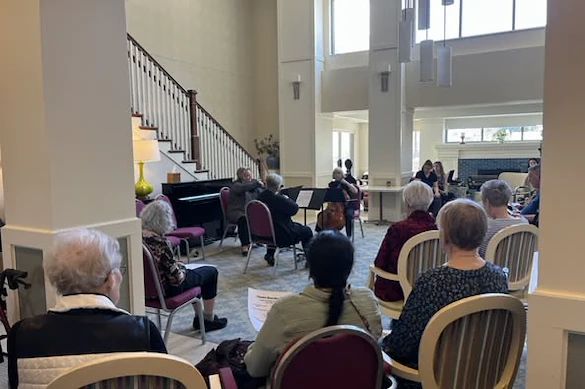 The Waters of Highland Park hosting a string quartet recital for their residents