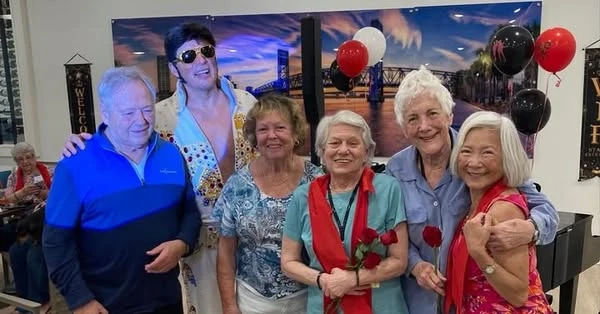 Residents at The Blake at St. Johns enjoyed classic hits at Elvis's performance