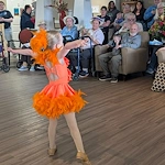Charter Senior Living of Bay City residents enjoy a special performance