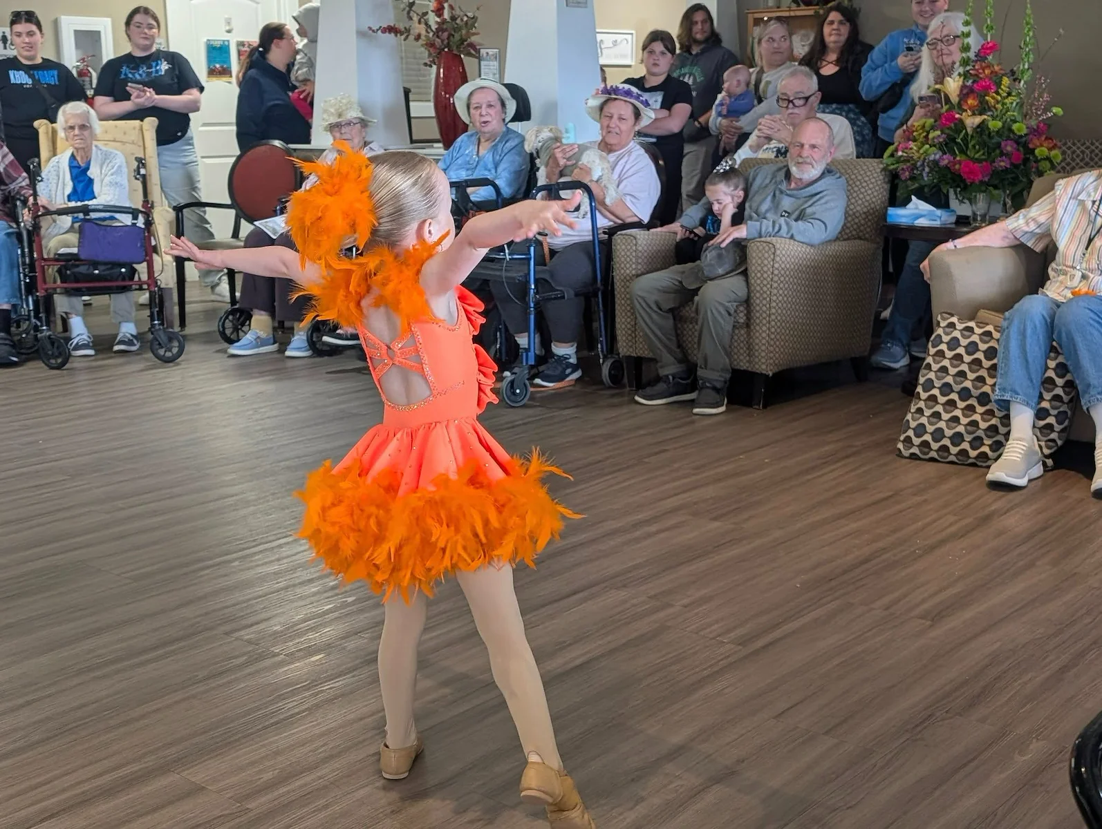 Charter Senior Living of Bay City residents enjoy a special performance