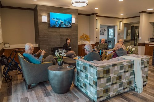 Fieldstone Memory Care of Bainbridge community and socializing