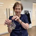 The Blake at Biloxi residents created pressed flower art