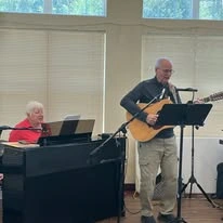 Cypress Springs Gracious Retirement Living Hawthorn Senior Independent Living in Lakewood Ranch, Florida residents putting on a musical performance