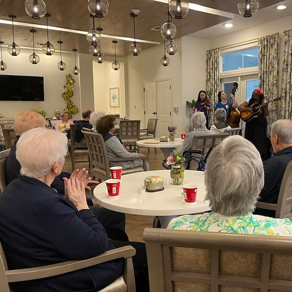 The Little Mercies brought music therapy to the residents of The Blake at Miramar