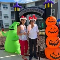 Osprey Heights Gracious Retirement Living Hawthorn Senior Independent Living in Valrico, Florida residents celebrating Halloween