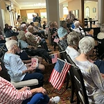 Highgrove at Tates Creek Lexington, KY, residents enjoy a presentation