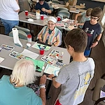 Charter Senior Living of Cleveland residents enjoy activities with volunteers