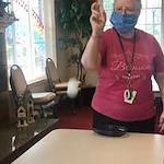 Sterling Heights Gracious Retirement Living Hawthorn Senior Independent Living in Bethlehem, Pennsylvania resident playing a ping pong ball game