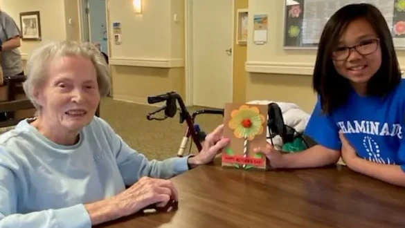 Vineyard Place Holds a Special Mother's Day Crafting Session with Local School Children