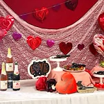 Camden Springs Gracious Retirement Living Hawthorn Senior Independent Living in Elk Grove, California Valentine's Day party