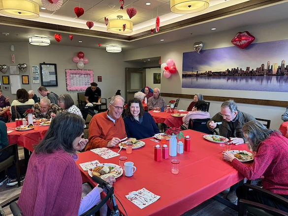 Fieldstone Memory Care of Bainbridge Valentine's Day Celebration