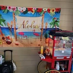 Wenatchee Senior Living by Cogir senior living community offering independent living, assisted living, and respite care in Wenatchee, WA, Aloha party setup