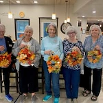 Riverwalk Estates Gracious Retirement Living Hawthorn Senior Independent Living in Kennewick, Washington residents showing fall craft