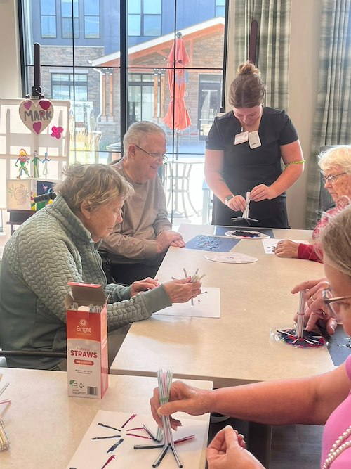 CopperWood at Prairie Trail resident activity - craft