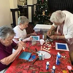 Ivy Creek Gracious Retirement Living Hawthorn Senior independent Living in Glen Mills, Pennsylvania residents painting