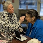 Enjoying a makeup consult