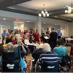 The Barclay at Midlothian residents welcoming the Chester United Methodist Church