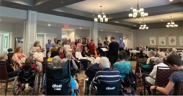 The Barclay at Midlothian residents welcoming the Chester United Methodist Church