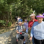 Residents of Village at the Oaks participating in the Walk for Alzheimer's