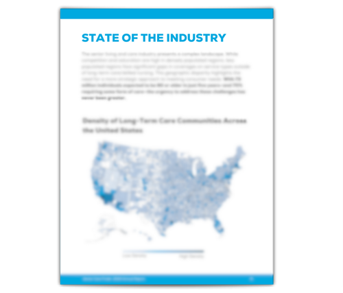 state of the industry - map of provider density across the united states