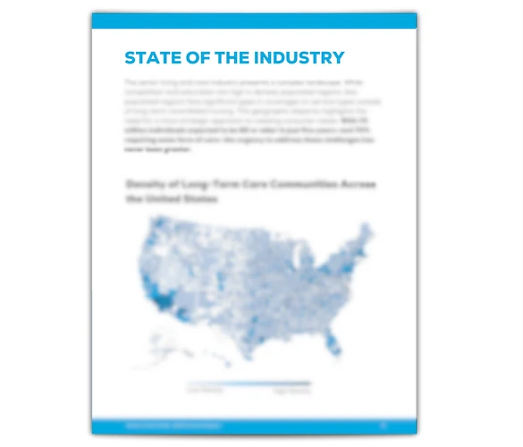 state of the industry - map of provider density across the united states
