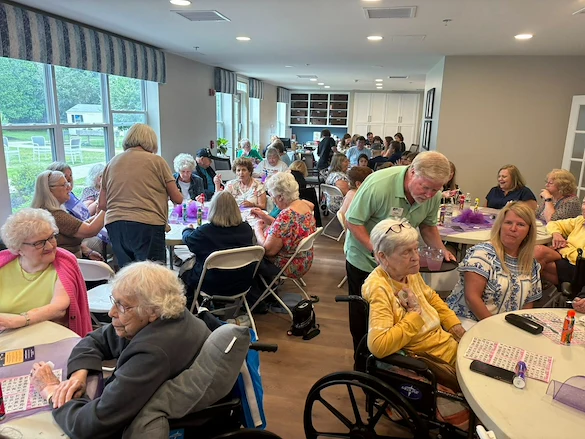 Charter Senior Living of Danvers residents enjoy an event and time together