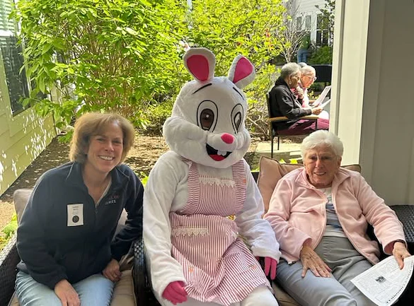 The Blake at Charlottesville residents celebrating Easter
