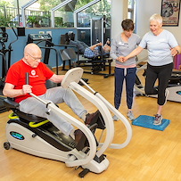 Piedmont Gardens Senior Living in Oakland, CA, residents receiving therapy services