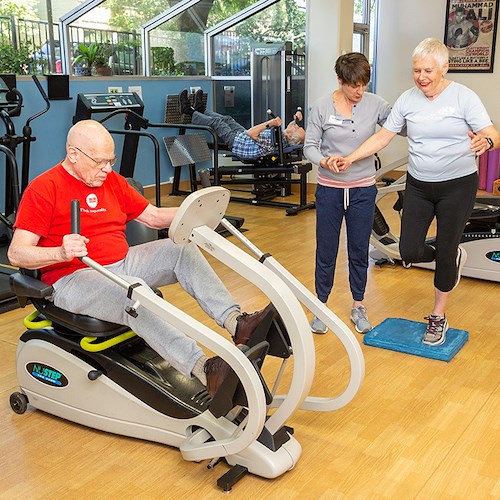 Piedmont Gardens Senior Living in Oakland, CA, residents receiving therapy services