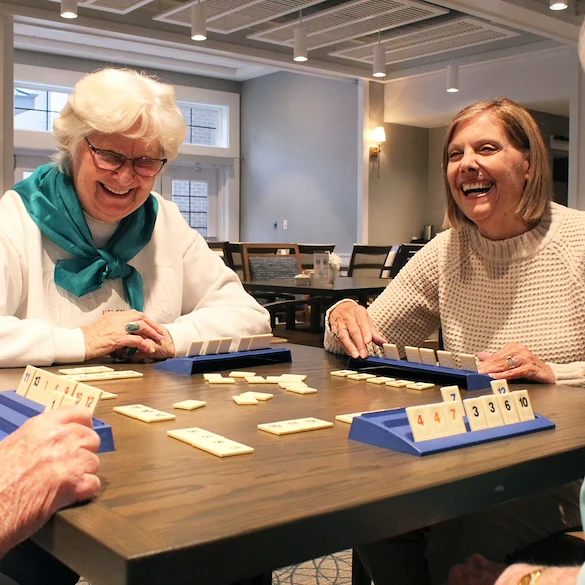 Playing games at Novel Place at Blue Springs
